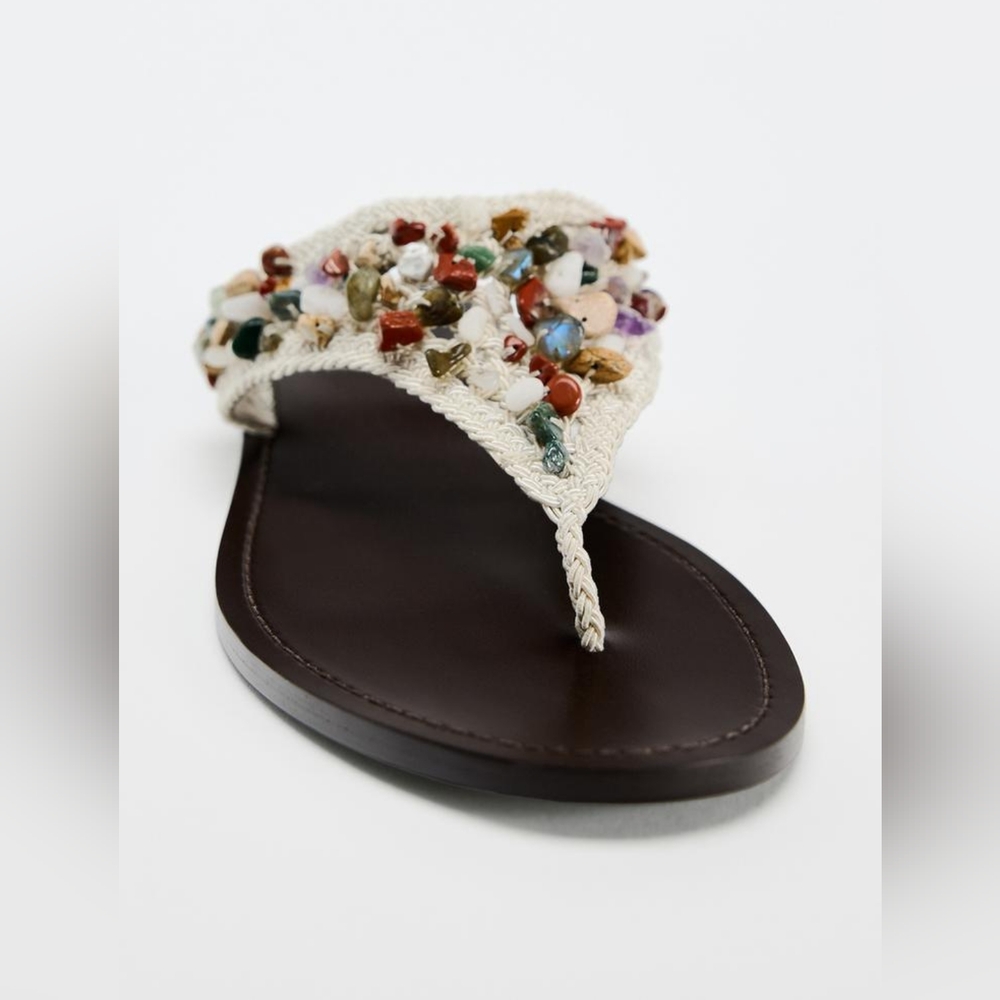 Zara Limited Edition Low Heel Sandals - Picture 3 of 7